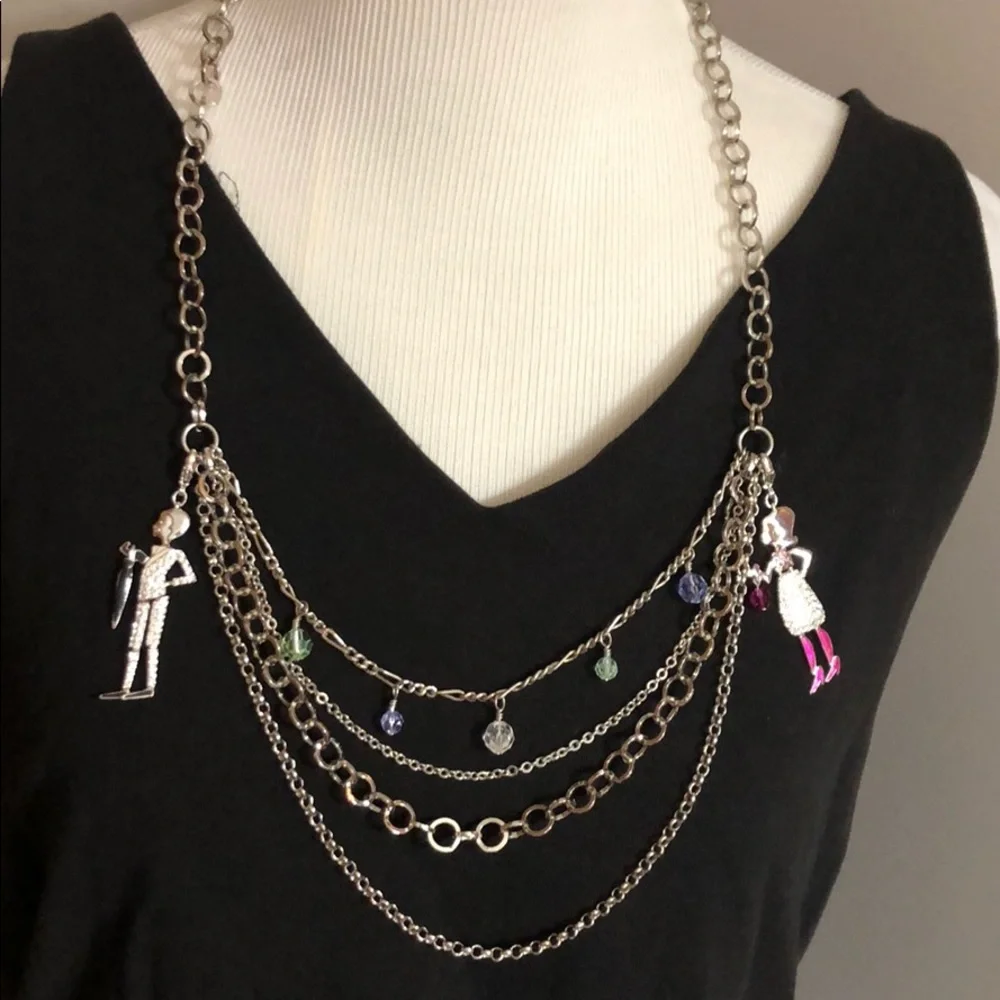 Vintage layered Swarovski necklace
